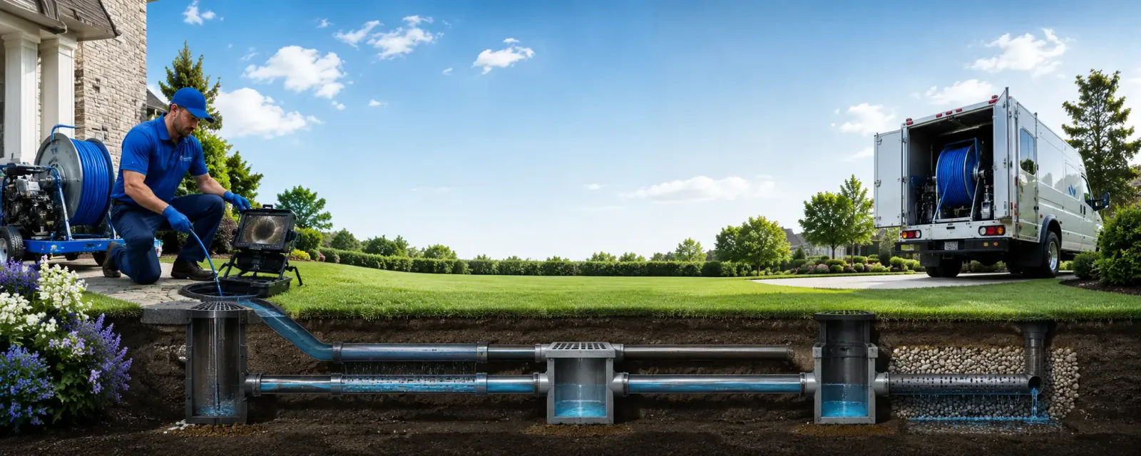 Outdoor drain cleaning information for Van Tassell, WY